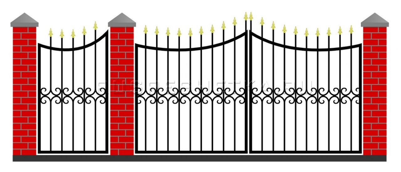 Забор и ворота 64