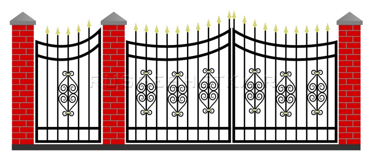 Забор и ворота 54